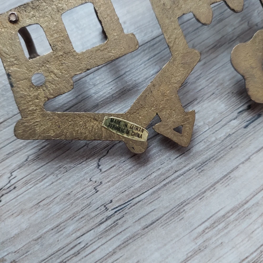Vintage Brass Wall Hooks Home Key Hanger